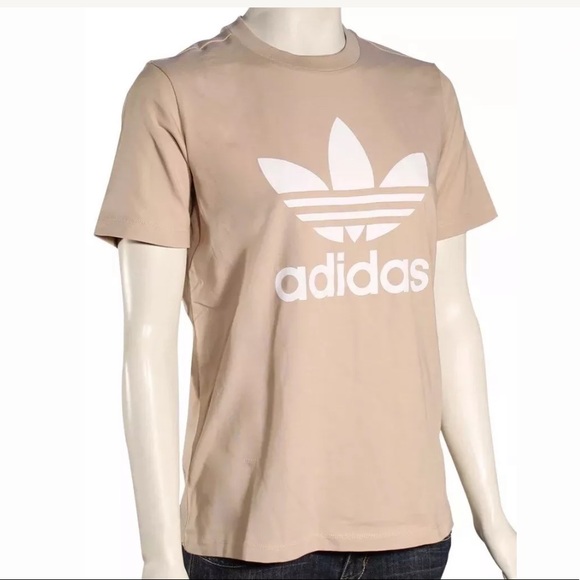 women's adidas trefoil t shirt white
